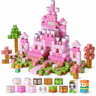 100-piece Princess Castle magnetic cube set in a white studio, full three-quarter view.