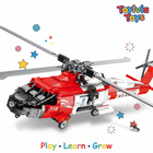 HH-60J Black Hawk Helicopter Building Set | 1093PCS Military Model | ToyIvia