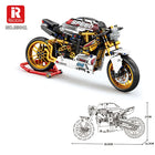 Retro Cafe Racer Motorbike Building Blocks Set - 795pcs Motorcycle Model