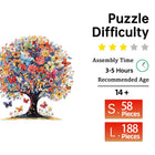 Monarch Canopy: Butterfly Tree Irregular Wooden Puzzle