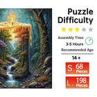 Luminary Glow: High-Difficulty Candlelit Scenery Wooden Puzzle