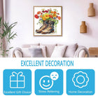 Fashion in Bloom: Flowers and Shoes High-Difficulty Wood Jigsaw