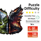 Majestic Vista: High-Difficulty Landscape Wooden Puzzle with Whimsies