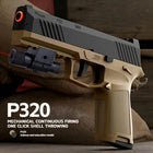 P320 Automatic Soft Bullet Pistol Gun - Realistic Slide Blowback Toy Blaster