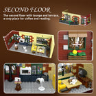 City Coffee House Building Set | 1589PCS Cafe with Stage Lights | ToyIvia