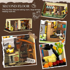 City Coffee House Building Set | 1173PCS Cafe Shop with Lights | ToyIvia
