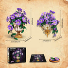 2-in-1 Morning Glory Building Set | 1136PCS Botanical Model | ToyIvia