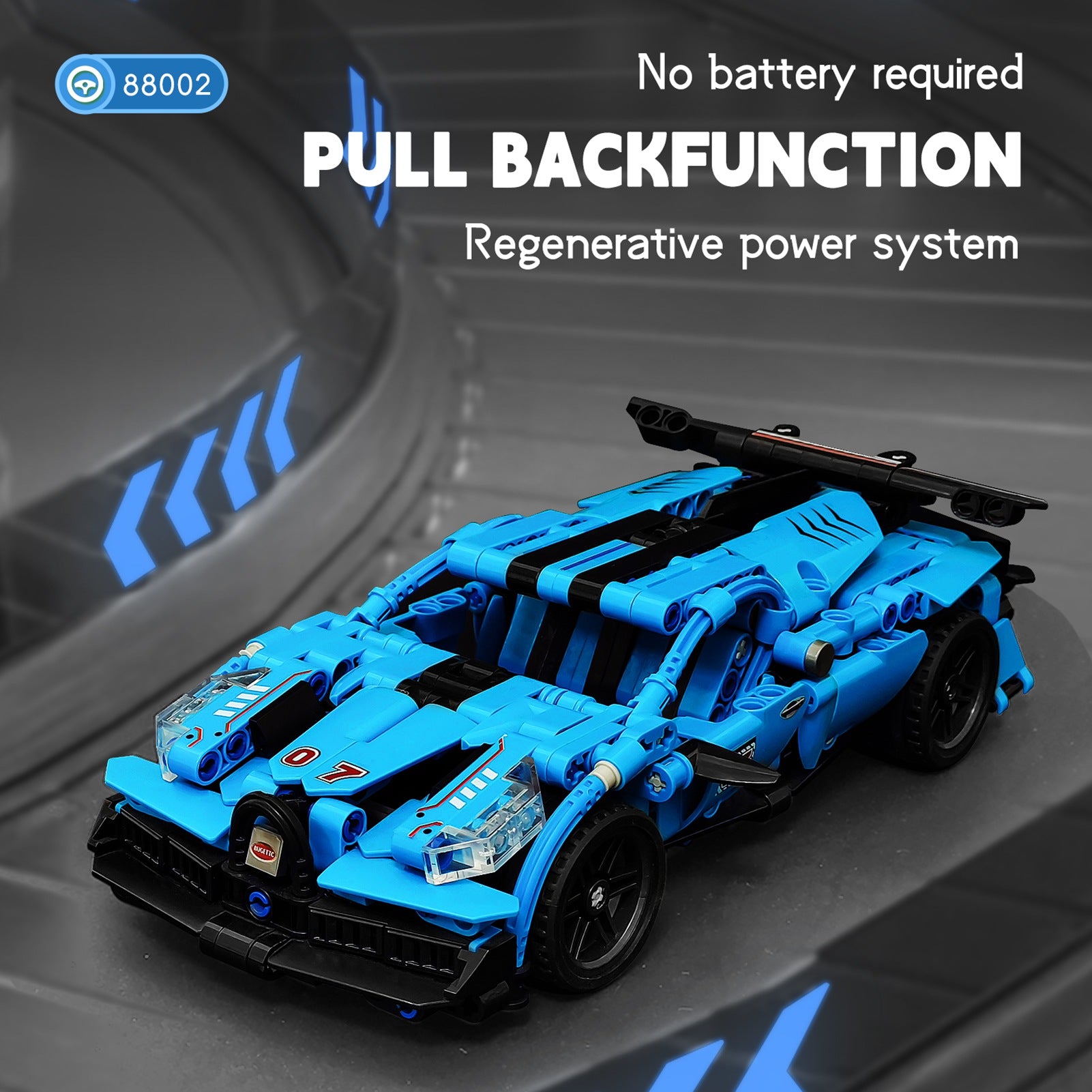 521PCS Pull Back Racing Car Building Set | DIY Vehicle Model