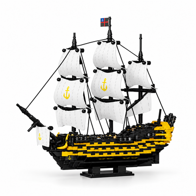 1045pcs HMS Victory Sailing Ship Building Blocks Model Kit
