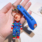 Horror Doll Chucky Cartoon Keychain - Cute Spooky Pendant for Bag & Car | Toylvia™