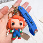 Horror Doll Chucky Cartoon Keychain - Cute Spooky Pendant for Bag & Car | Toylvia™