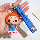 Horror Doll Chucky Cartoon Keychain - Cute Spooky Pendant for Bag & Car | Toylvia™