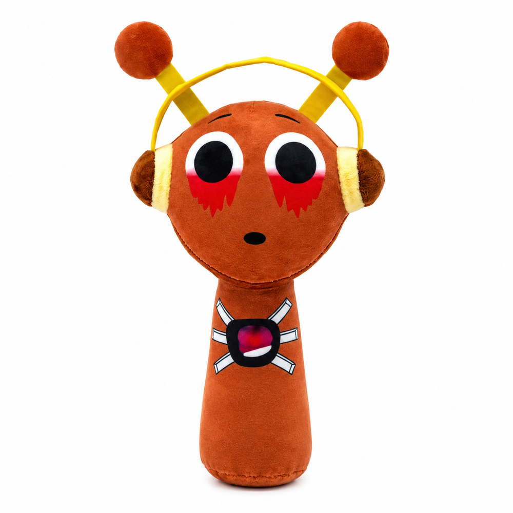 Horror Oren Sprunki Plush Toy - Orange Horror Stuffed Animal 20cm