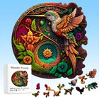 Tropical Hummingbird Wooden Jigsaw Puzzle Nature Art Collection