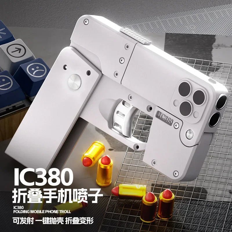 IC380 Folding Phone Deformation Soft Bullet Toy Gun (Shell Ejection) - Toylvia™ - Toylvia™ Secondary image