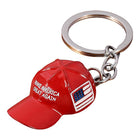 Donald Trump Metal Keychain 6-Pack | MAGA Hat & American Flag | ToyIvia