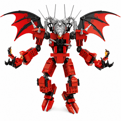 Inferno Titan Drill Man Building Blocks Set – 528PCS Skibidi Robot