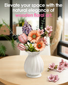 Rowood 3D Wooden Rose Bouquet - DIY Adjustable Flower Model Kit