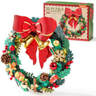 Rolife 3D Wooden Christmas Wreath | 252PCS DIY LED Decor | ToyIvia