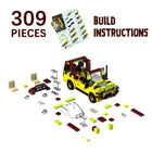 Jurassic Tour Vehicle 309pcs Dinosaur Building Blocks Set