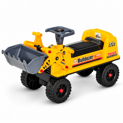 Kids Bulldozer Ride-On Toy | Toddler Excavator with Digging Bucket | Toylvia