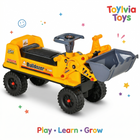 Kids Bulldozer Ride-On Toy | Toddler Excavator with Digging Bucket | ToyIvia