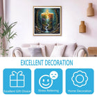 Luminary Glow: High-Difficulty Candlelit Scenery Wooden Puzzle