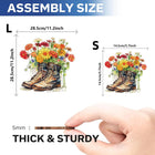 Fashion in Bloom: Flowers and Shoes High-Difficulty Wood Jigsaw