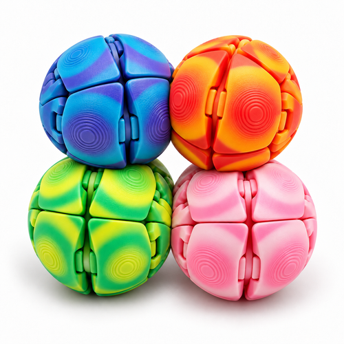4PCS Large Squeeze Fidget Balls 6cm Sensory Stress Relief Grip Set - alternate view
