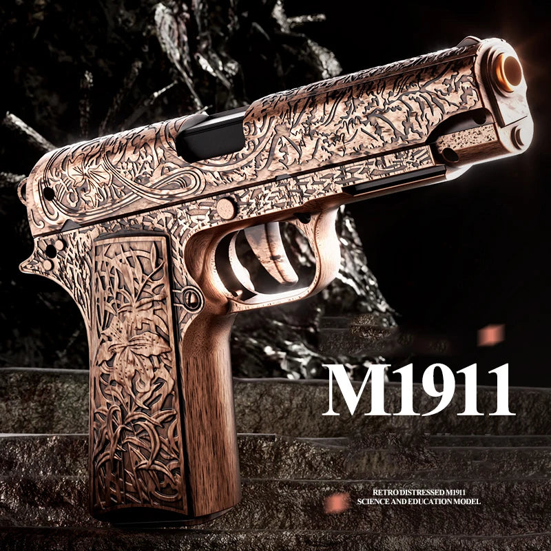 M1911 Pistol Shell Throwing Toy Gun - Continuous Firing Blowback Secondary image