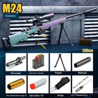 Classic M24 Simulation Sniper Rifle Toy - Manual Bolt-Action EVA Soft Bullet Gun