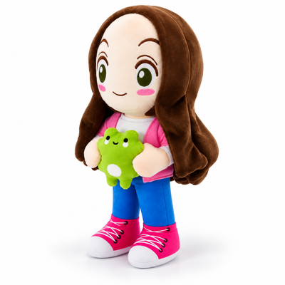 Magic Expression Plush Doll 25cm 45 degree left-facing centered