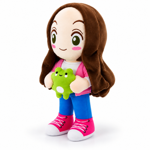 Magic Expression Plush Doll 25cm 45 degree left-facing centered