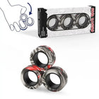 3PCS Magnetic Rings Fidget Toy Set Spinner Rings Desk Toy