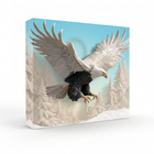 3D Carved Eagle Jigsaw Puzzle 1000 Pieces - Realistic Relief Art