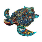 Majestic Sea Turtle Wooden Jigsaw Puzzle Unique Animal Shaped Pieces