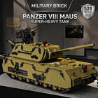 3339PCS Military Heavy Tank Panzer VIII Maus Building Blocks - Army Model Kit