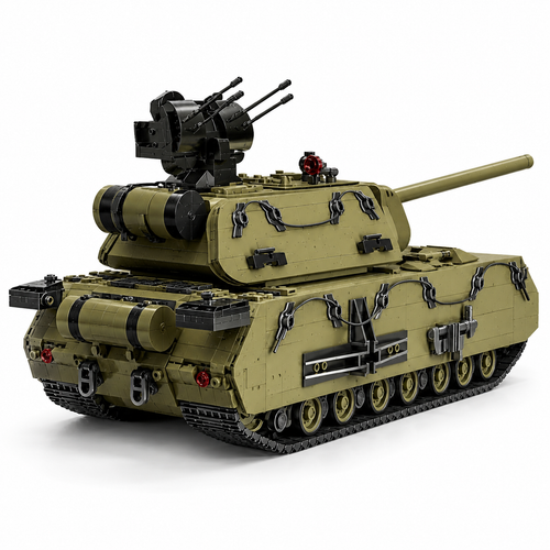 3339PCS Military Heavy Tank Panzer VIII Maus Building Blocks - Army Model Kit - alternate view