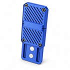 Blue mechanical magnetic push-card fidget