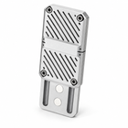 Silver mechanical magnetic push-card fidget