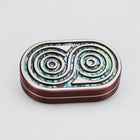 Fritillary Inlay Metal EDC Fidget Slider Tactile Desk Toy - White Moonlight