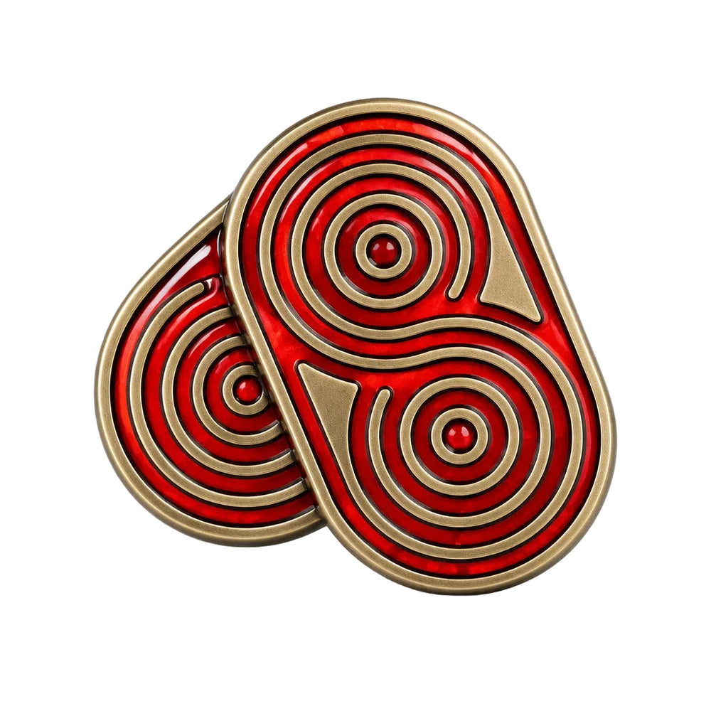Fritillary Inlay Metal EDC Fidget Slider Tactile Desk Toy