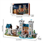 Medieval Castle Building Blocks Set - 2668pcs Azurelight Hall Modular Model