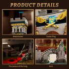 Medieval Fortress Building Blocks Set - 2363pcs Azure Throne Model