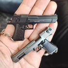 Metal 1:4 Desert Eagle Model Keychain - Mini Alloy Collectible