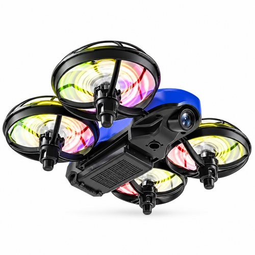 Mini RC Drone With Camera For Kids Dual Modular Battery - alternate view