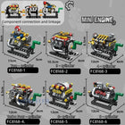 Mini Engine Building Blocks Set | Turbo Cylinder STEM Toy Kit