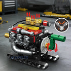 Mini Engine Building Blocks Set | Turbo Cylinder STEM Toy Kit