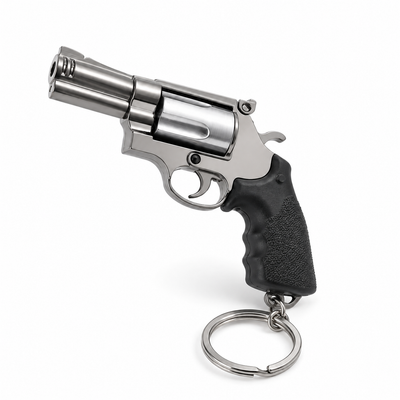 Mini Revolver Metal Keychain Collectible - Detachable Alloy