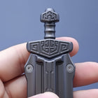 Mini Sword Metal Magnetic Push Card EDC Fidget Pendant